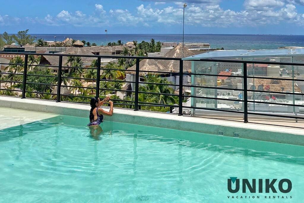 1 Block To The Beach 2Br 6Pax Rooftop Pool King Bed Playa del Carmen Exterior photo