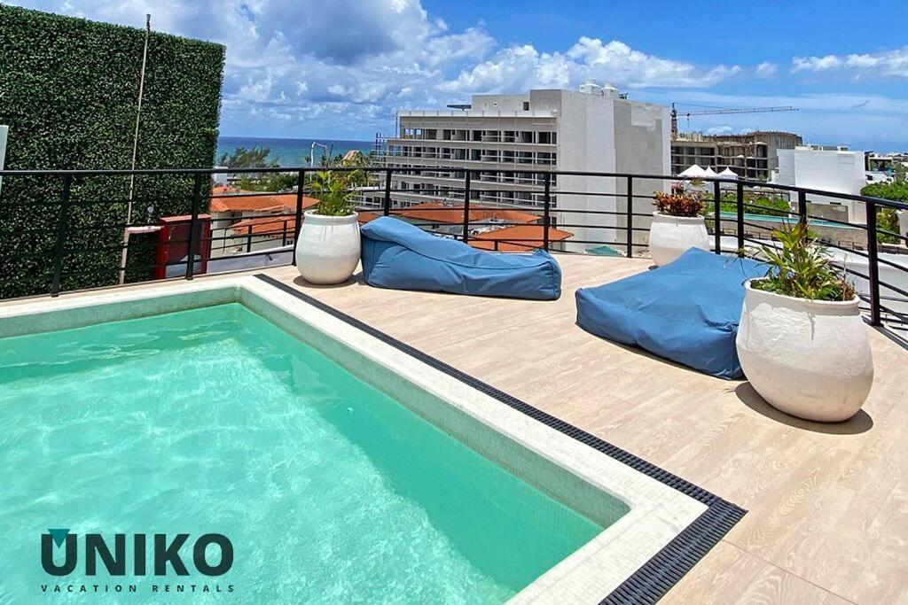 1 Block To The Beach 2Br 6Pax Rooftop Pool King Bed Playa del Carmen Exterior photo