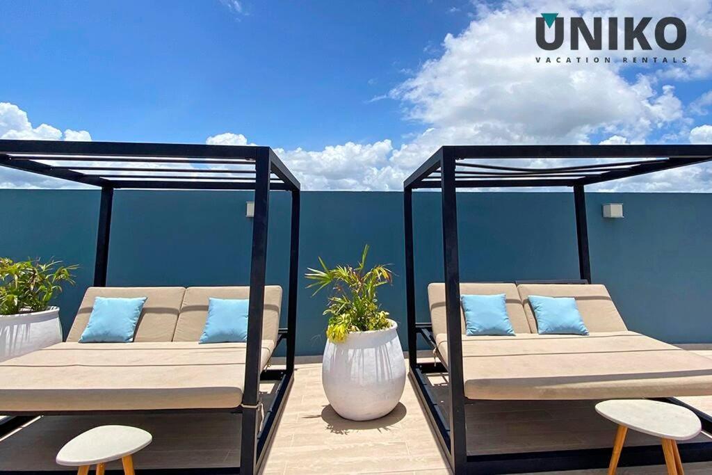 1 Block To The Beach 2Br 6Pax Rooftop Pool King Bed Playa del Carmen Exterior photo